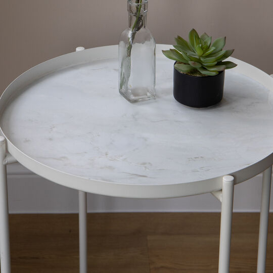 Klebefolie Marmor Romeo matt white image number null